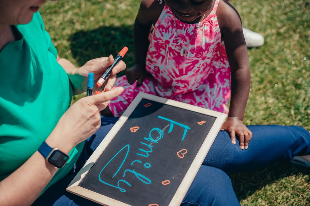 Family Written on a Chalkboard